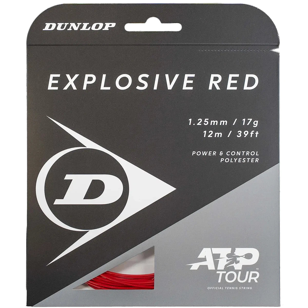Snaar Dunlop Explosive Red (12 Meter)