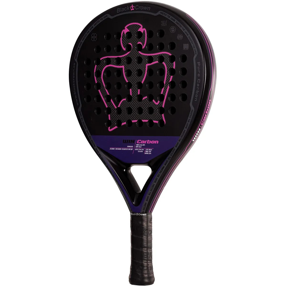 Padelracket Black Crown Win Carbon