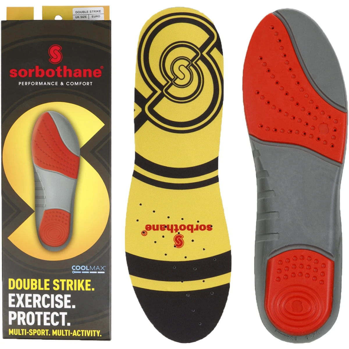 Semelles Composites Sorbothane Double Strike