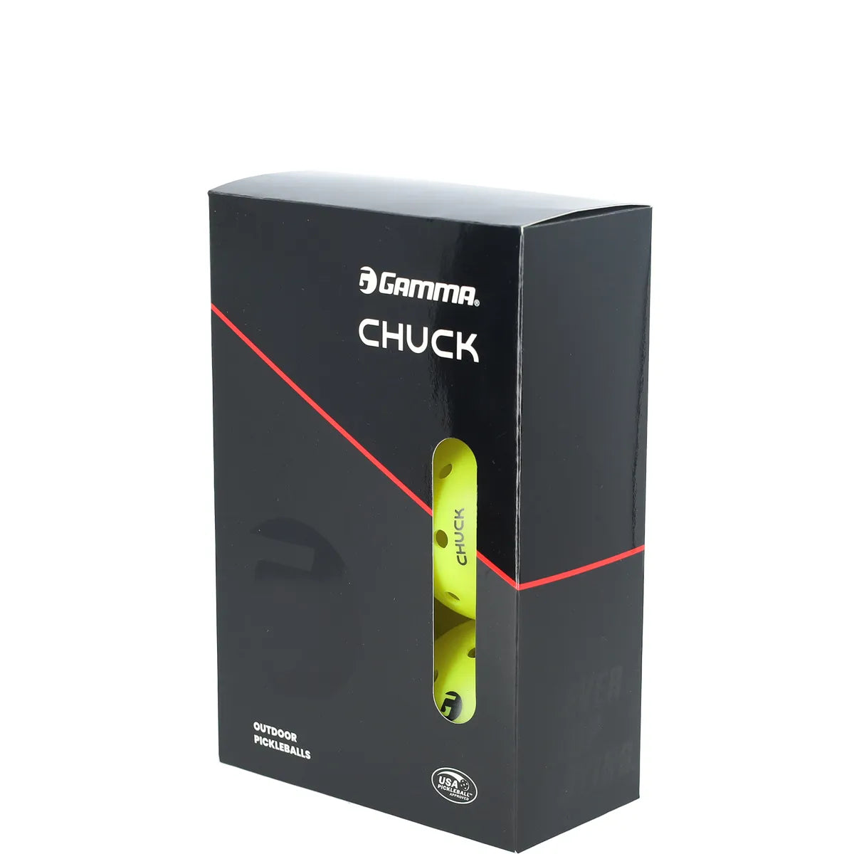 Pack van 6 Pickleballballen Gamma Chuck Buiten