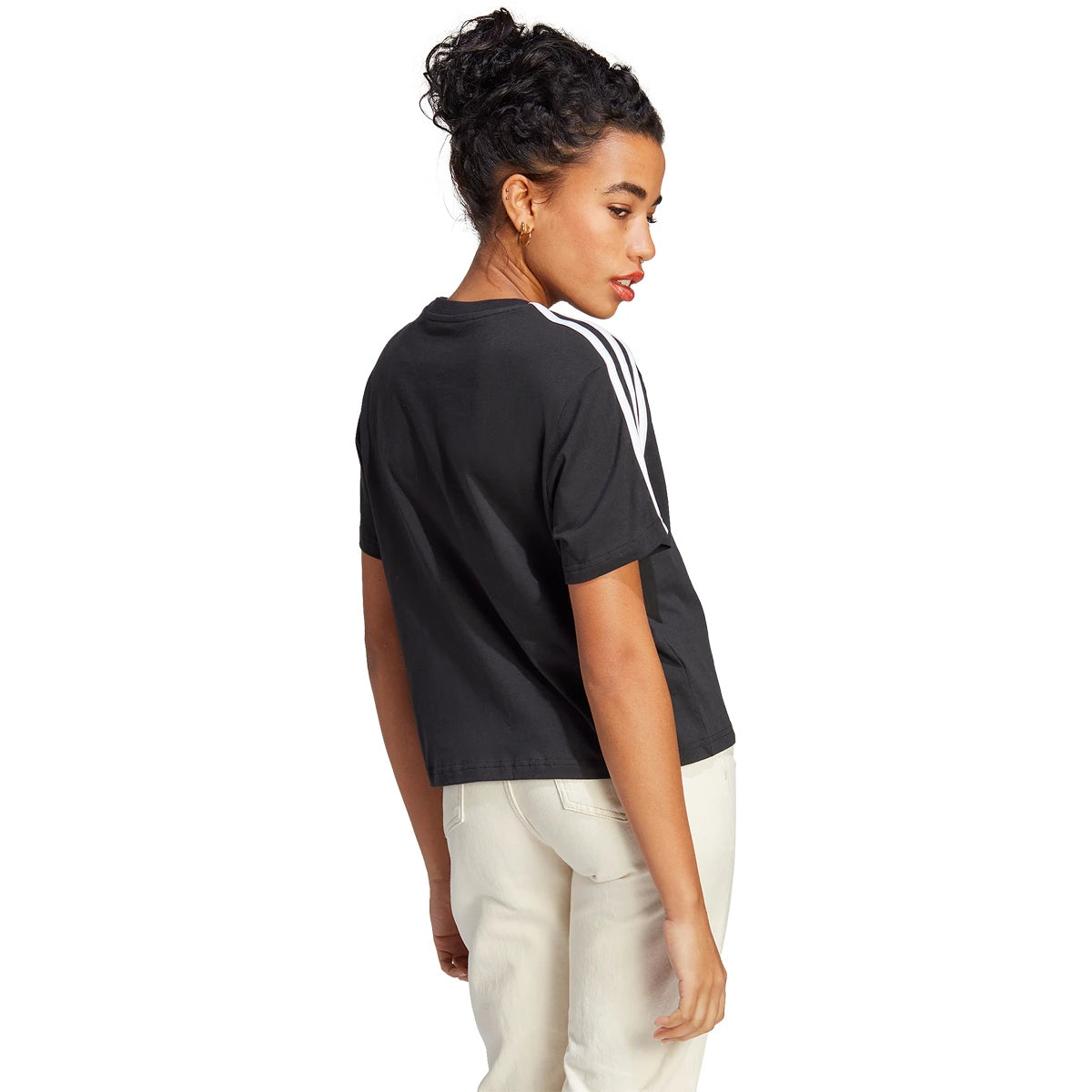 T-Shirt adidas Femme 3 Bandes Crop Top