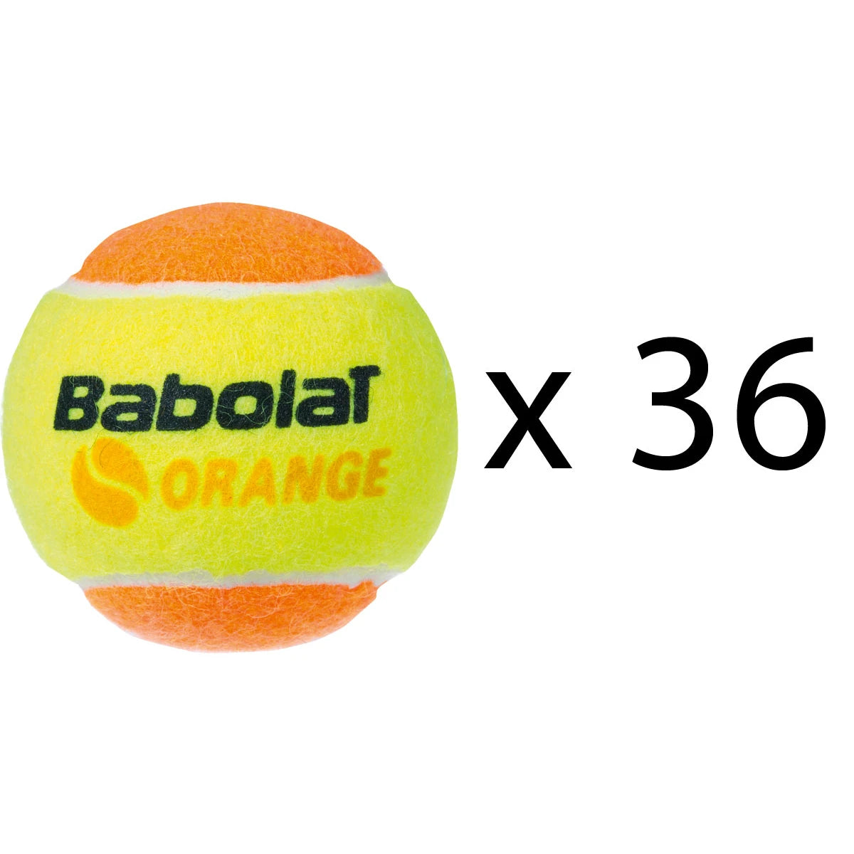 Recharge 36 Balles Babolat Orange