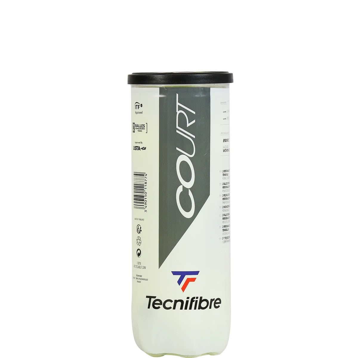 Tube de 3 Balles Tecnifibre Court