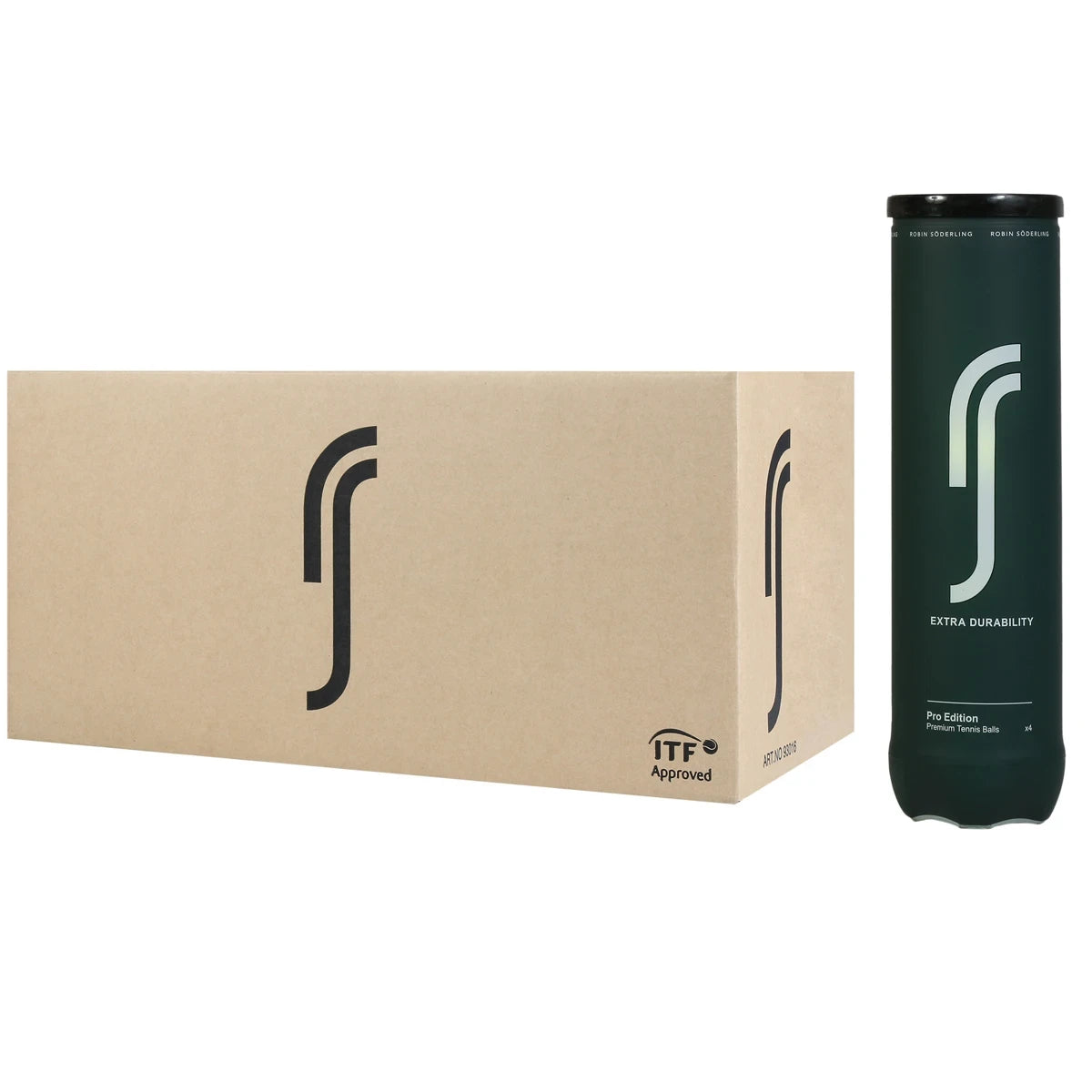 Carton de 18 Tubes de 4 Balles Robin Soderling All Court Pro Edition