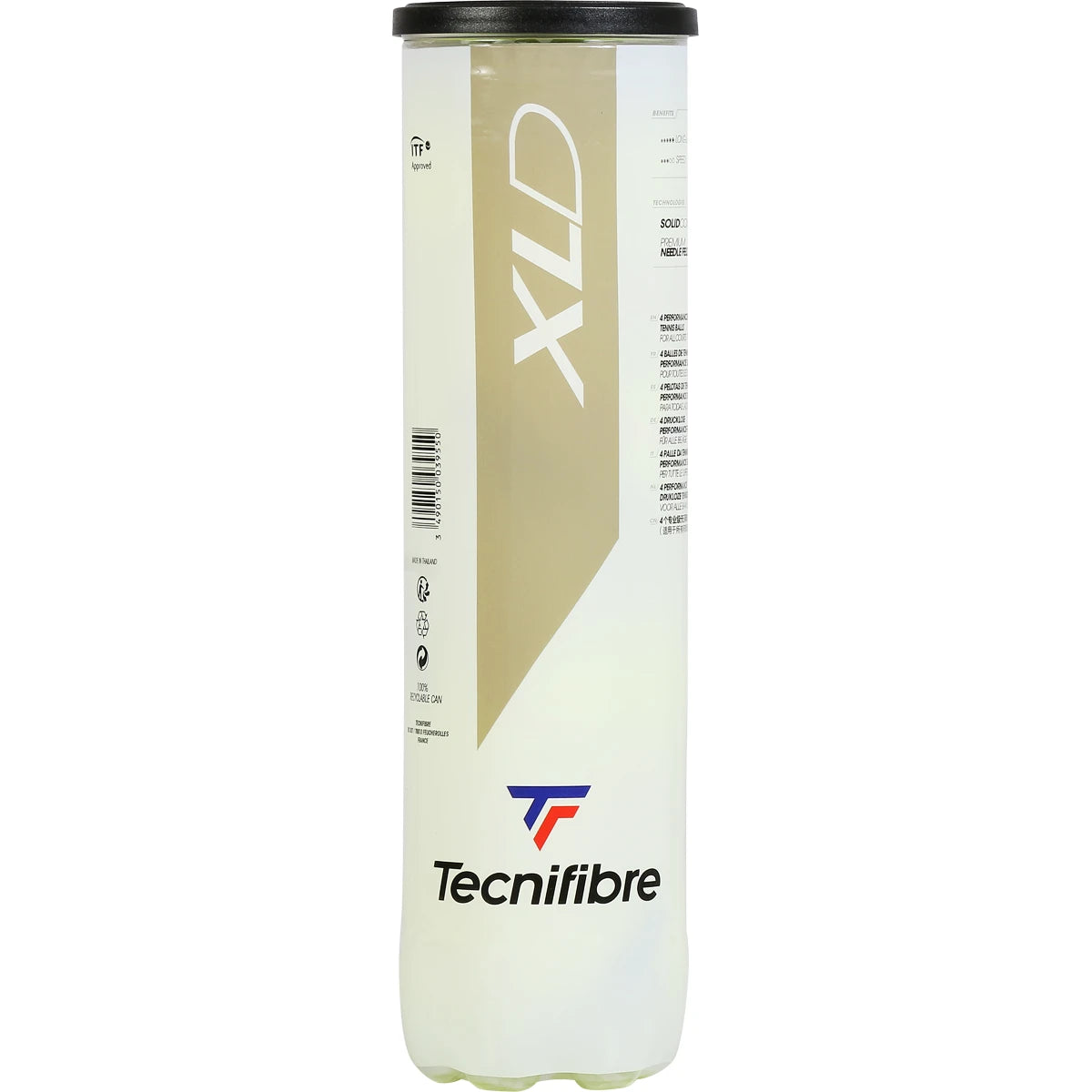 Tube de 4 Balles Tecnifibre Xld (Sans Pression)