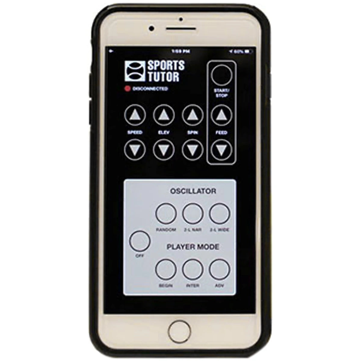 Tutor Plus Player Ball Launcher on Mobile Battery