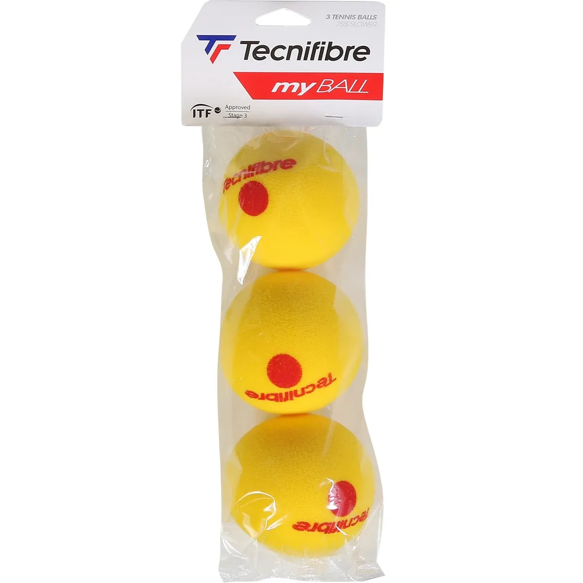 Tecnifibre Lot de 3 Balles Mousse My Ball