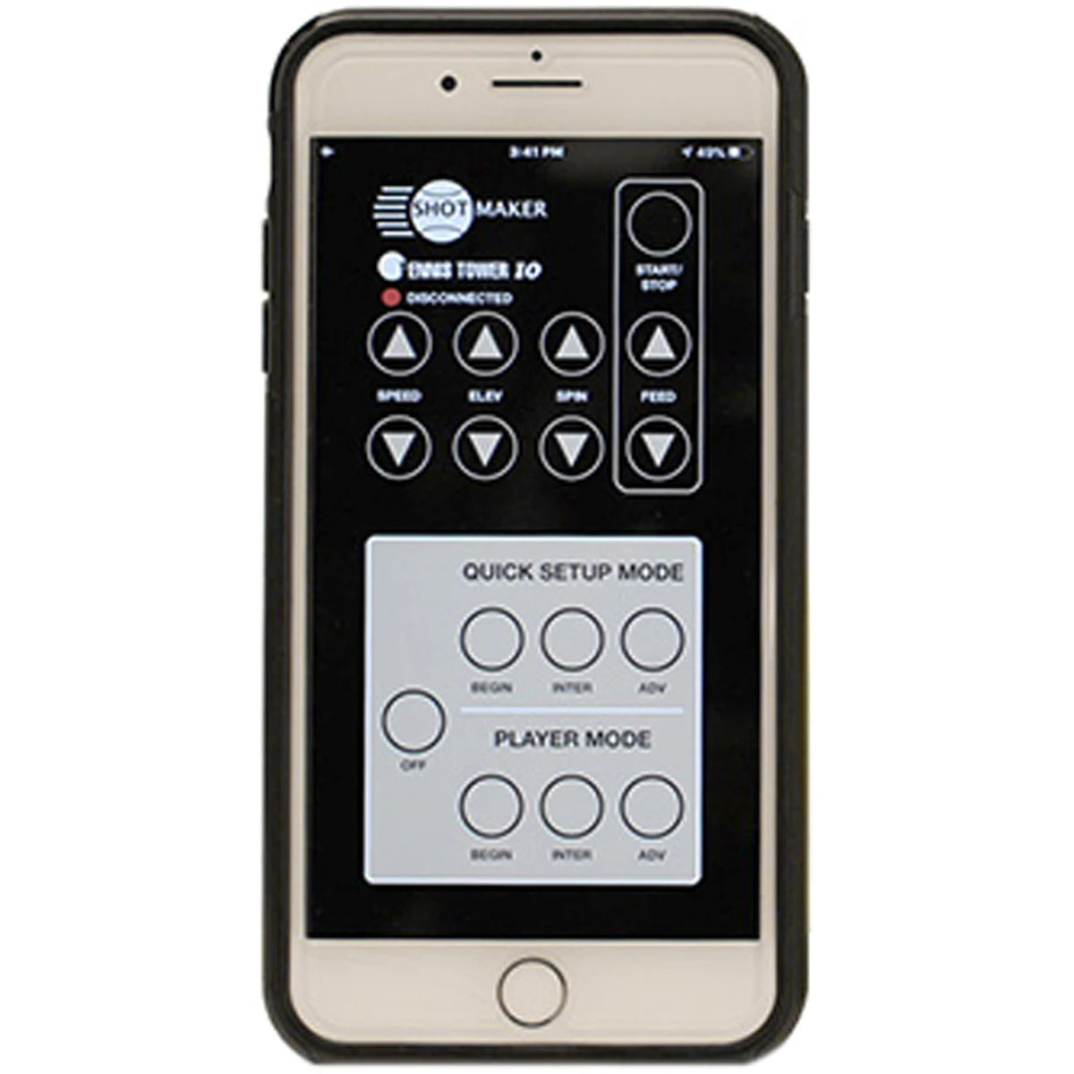 Tutor Plus Player Ball Launcher on Mobile Battery