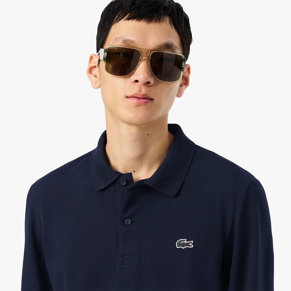 Lacoste Core Performance Long Sleeve Polo Shirt for Men