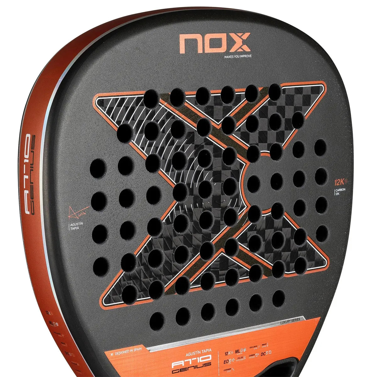 Padelracket Nox At10 Genius Attack 12K By Agustin Tapia