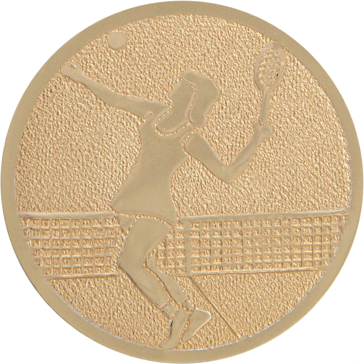 Pastilles Medaille Tennis Femme (Alu - 25Mm)