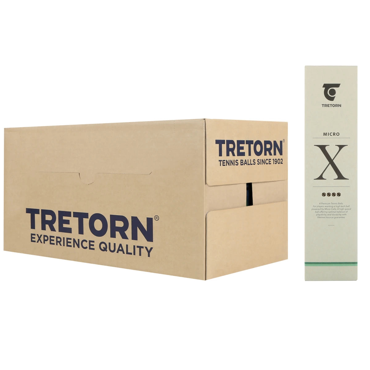 Carton de 30 Tubes de 4 Balles Tretorn Micro X