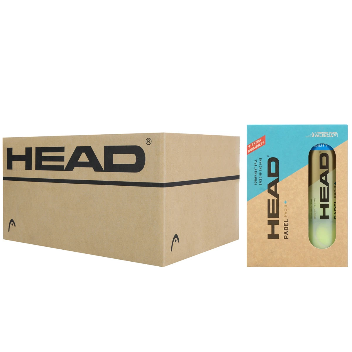 Doos van 12 Packs van 2 Tubes met 3 Head Padel Pro S+ Valencia Ballen