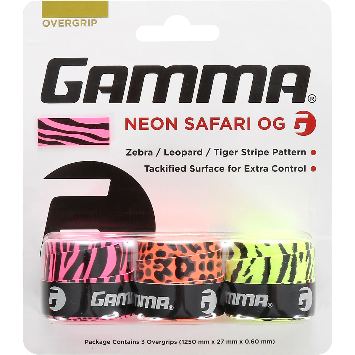 Gamma Neon Safari Overgrips X3