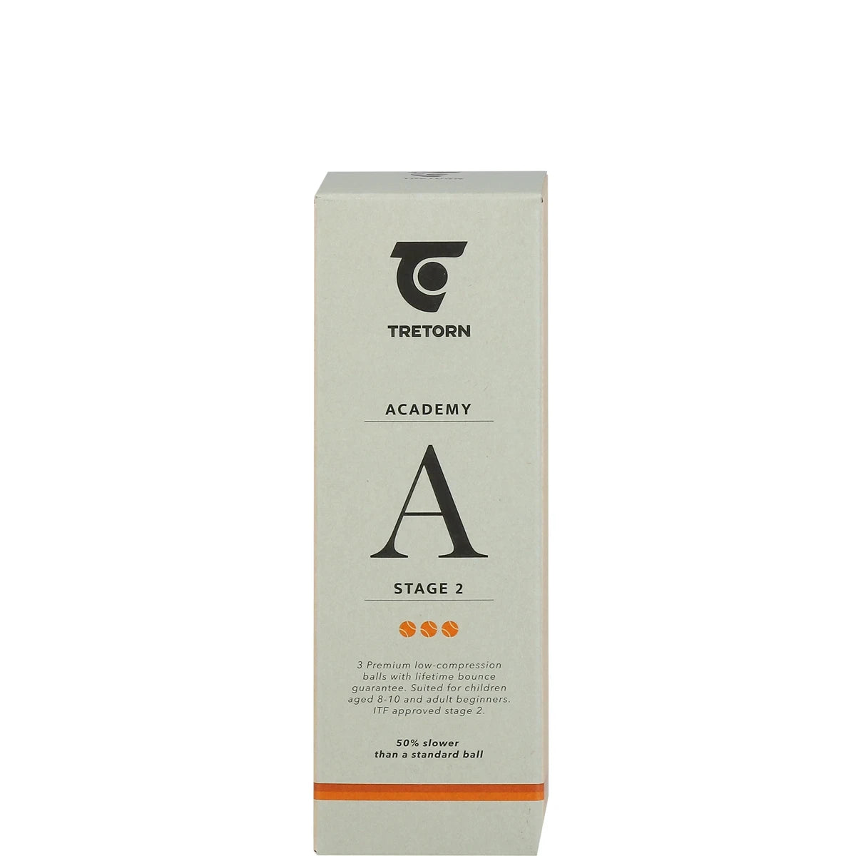 Tube de 3 Balles Tretorn Academy Orange