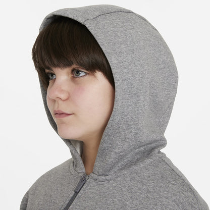 Nike Junior Girls Sportswear Club Fleece Full Zip Hoody Sweatshirt
