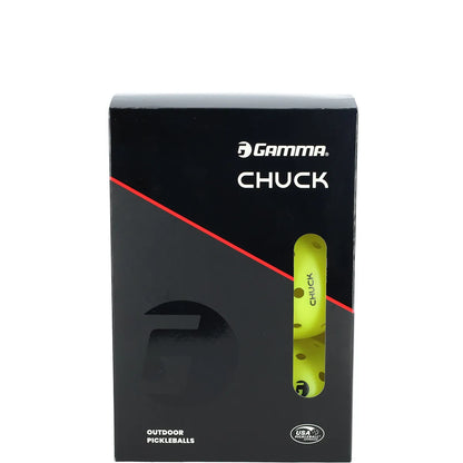 Pack van 6 Pickleballballen Gamma Chuck Buiten