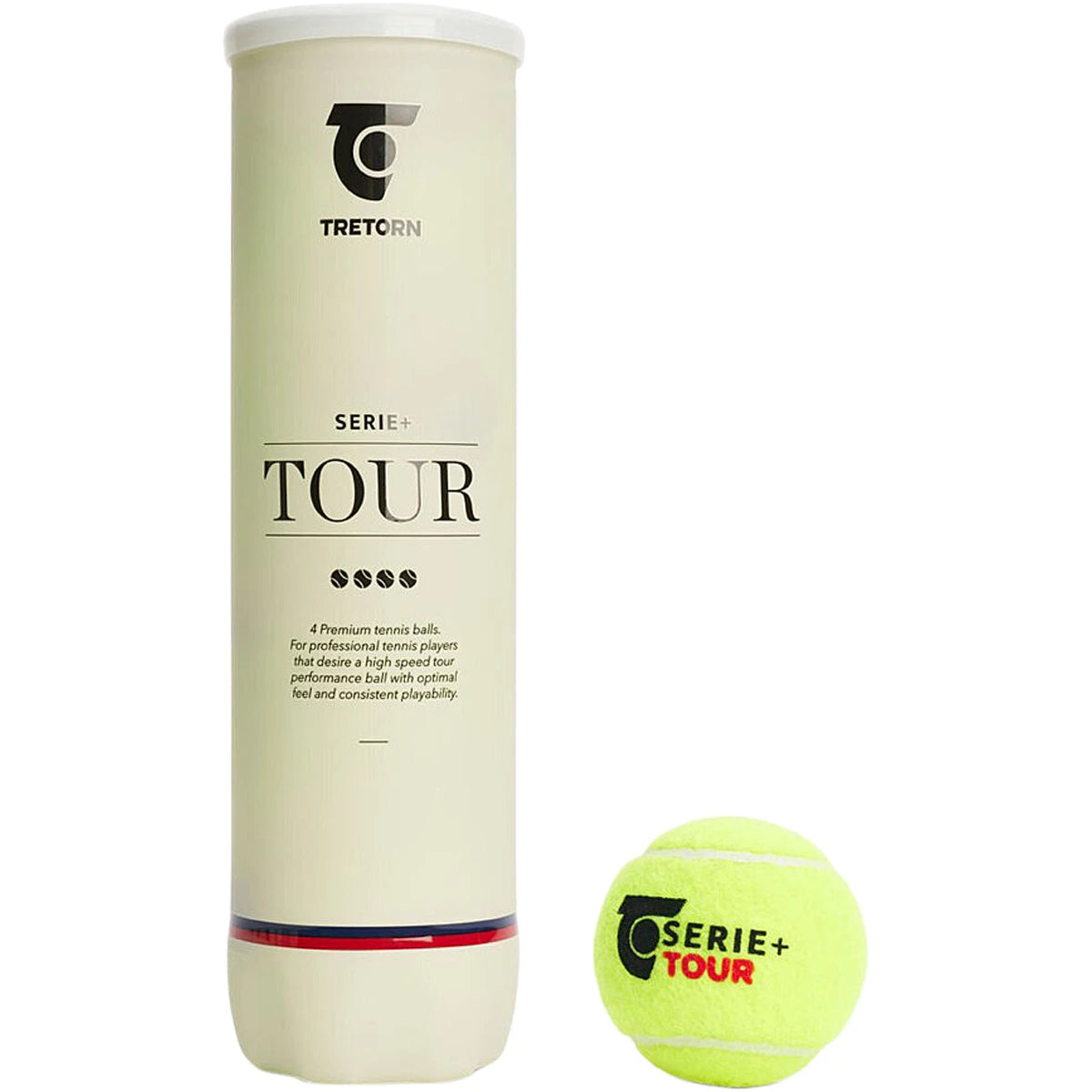 Tube of 4 Tretorn Serie+ Tennis Balls