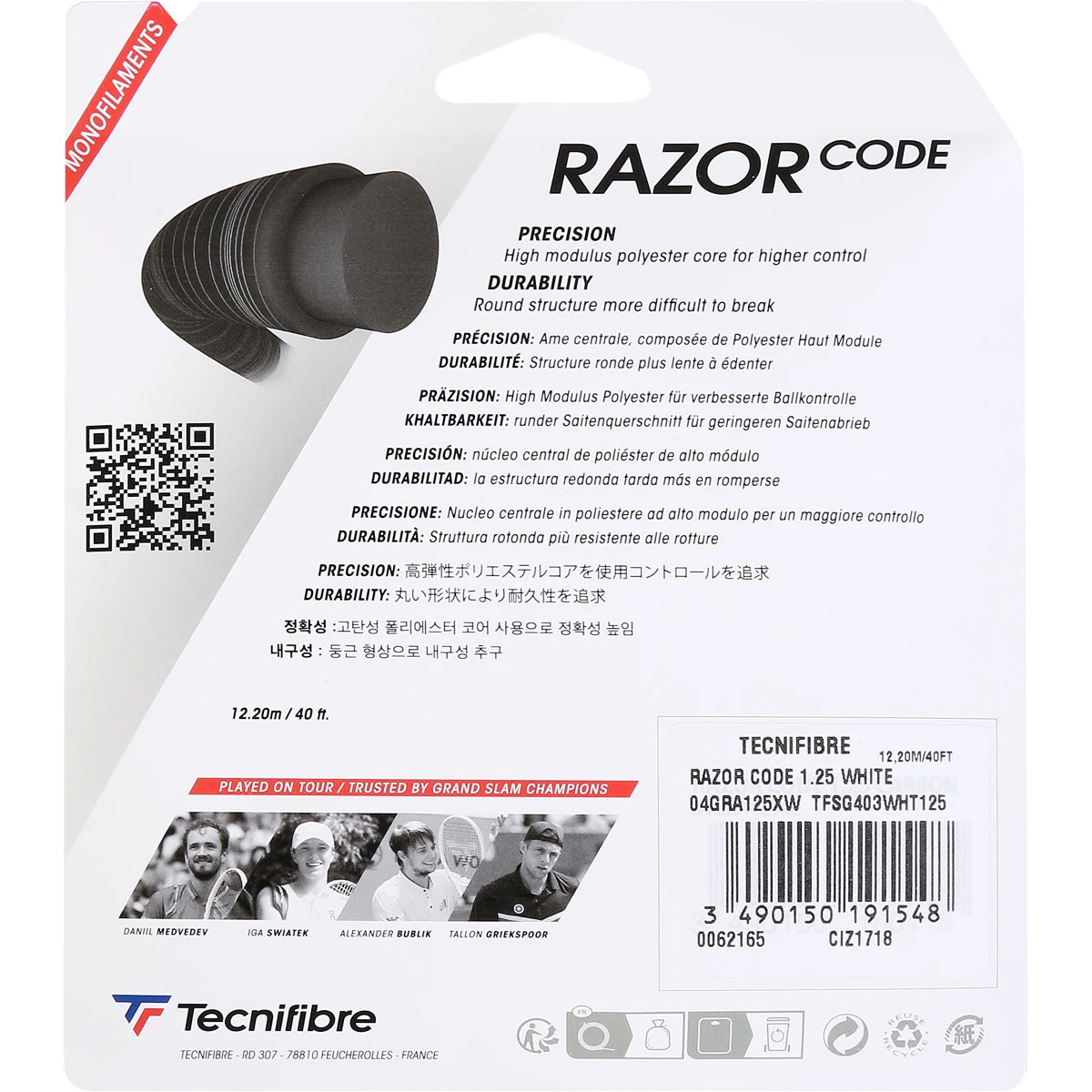 Tecnifibre Razor Code String (12 Metres)