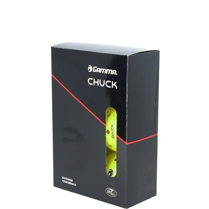 Pack van 6 Pickleballballen Gamma Chuck Buiten