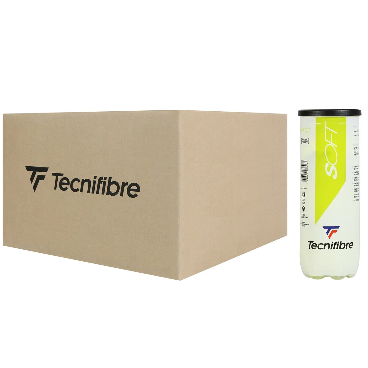 Carton 24 Tubes de 3 Balles Tecnifibre Soft