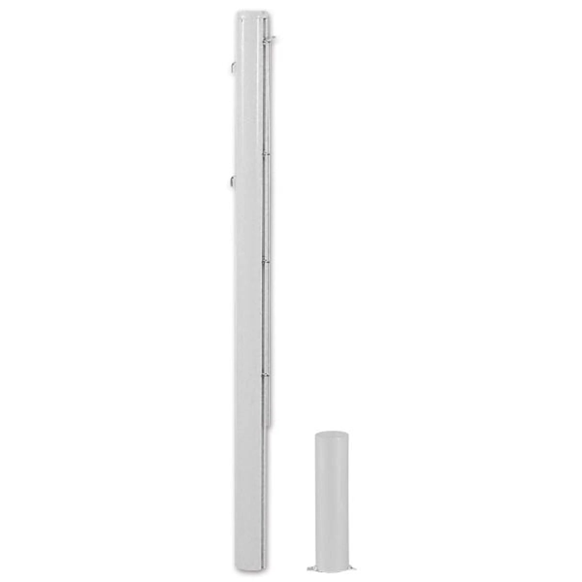 Set ronde aluminium palen 83 mm geleverd met hoezen
