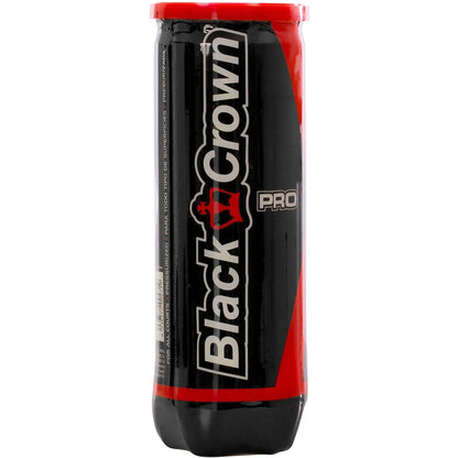 Carton de 24 Tubes de Balles de Padel Black Crown Pro