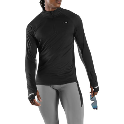 Reebook Id Long Sleeve Vector 1/4 Zip Long Sleeve T-Shirt