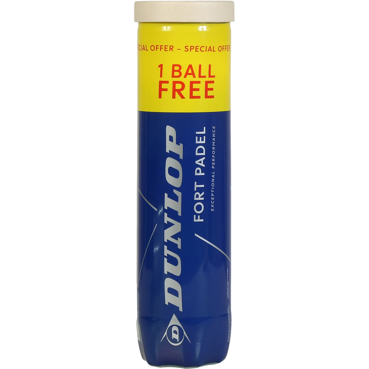 Tube van 4 Dunlop Fort Padelballen