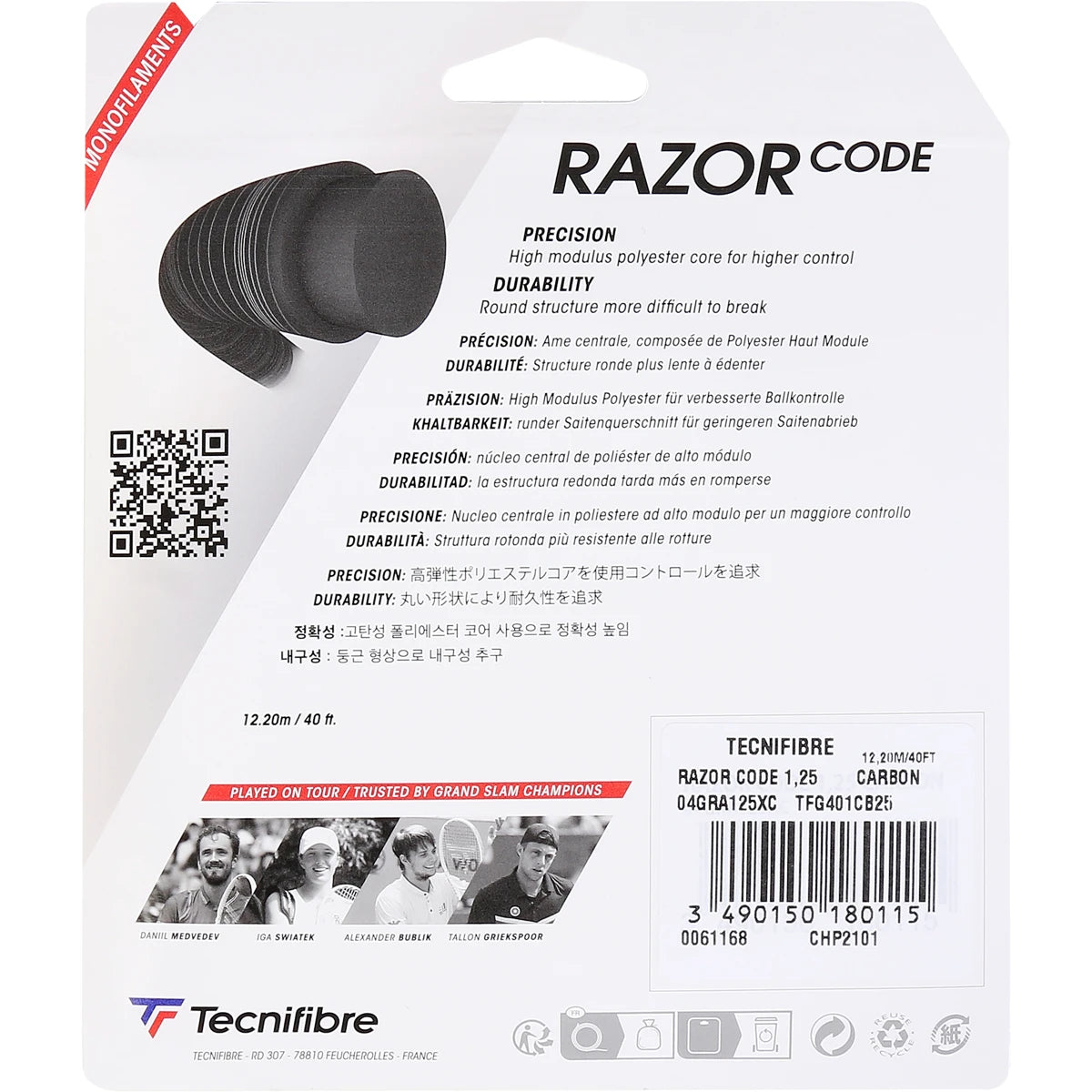 Tecnifibre Razor Code String (12 Metres)