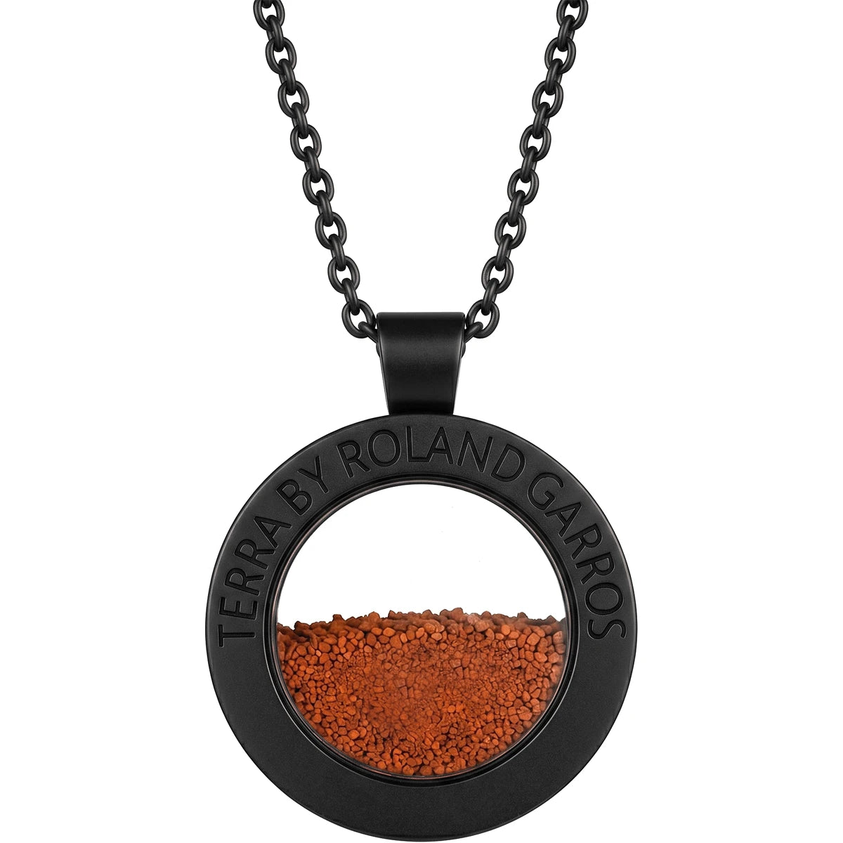 Collier en Medaille Terra Access Staal Mat Zwart zonder Steen Groot Model