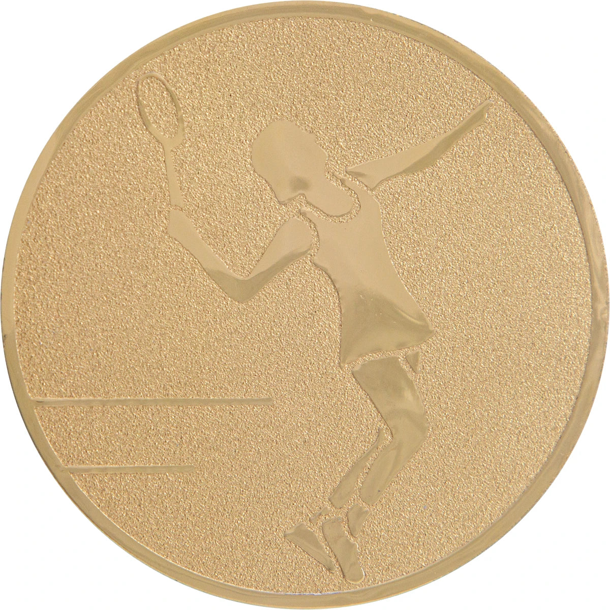 Pastilles Medaille Tennis Femme (Alu - 50Mm)