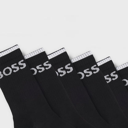 6 Pairs of Boss Stripe Socks