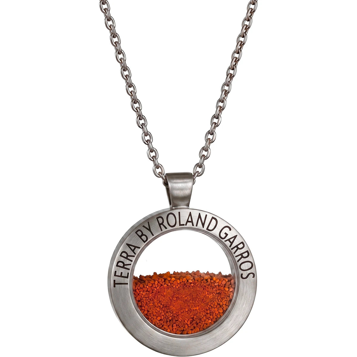 KETTING EN TERRA ACCESS MAT STALEN MEDAILLE ZONDER STEEN KLEIN MODEL