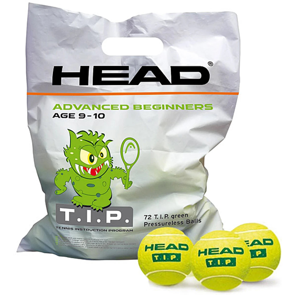 Sachets de 72 Balles Head Tip Green