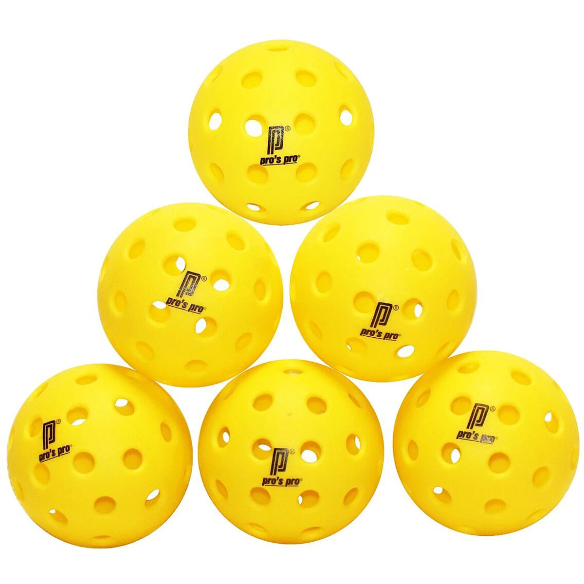 Pack de 6 Balles de Pickleball Pro'S Pro Outdoor