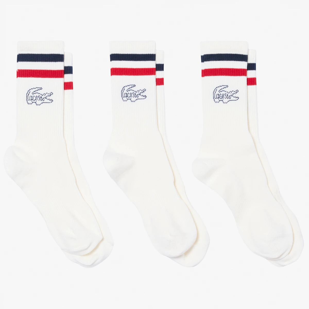 3 Paar Lacoste Core Performance Frankrijk Sokken
