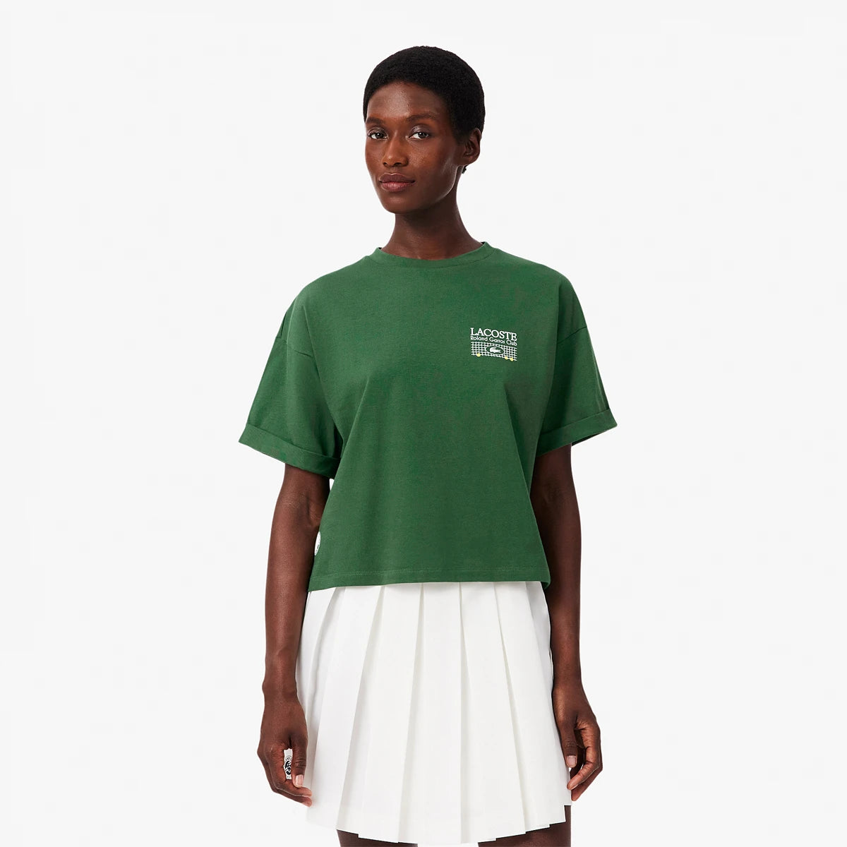 T-Shirt Lacoste Dames Roland Garros Grafisch