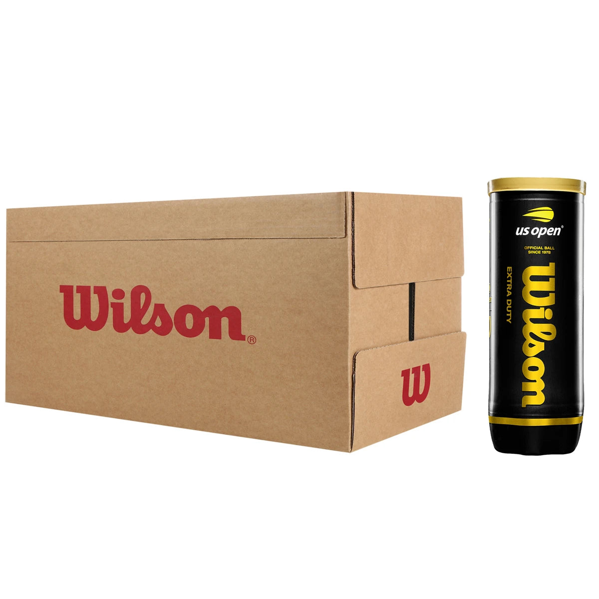 Carton de 24 Tubes de 3 Balles Wilson Us Open