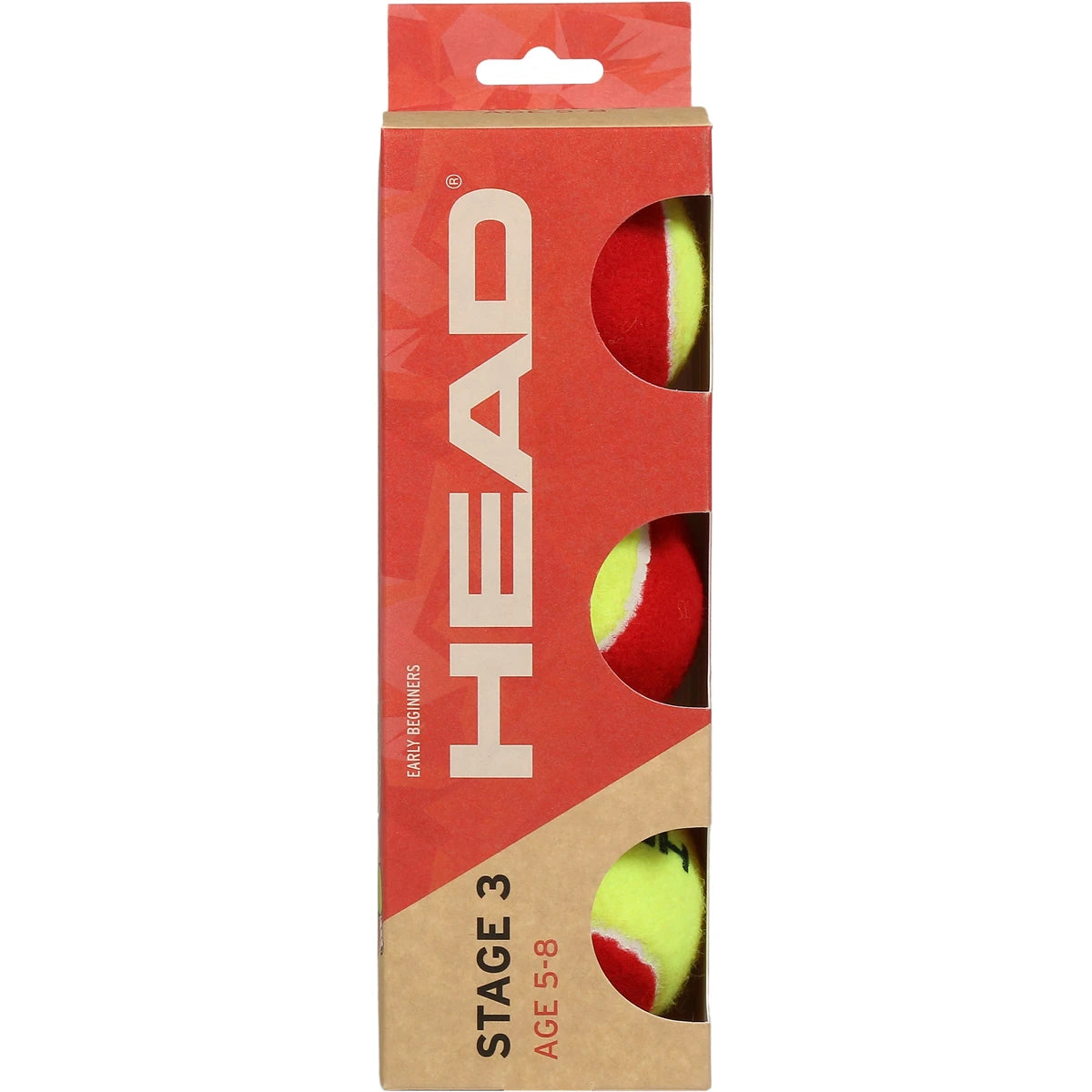 Tube de 3 Balles Head Tip Rouge