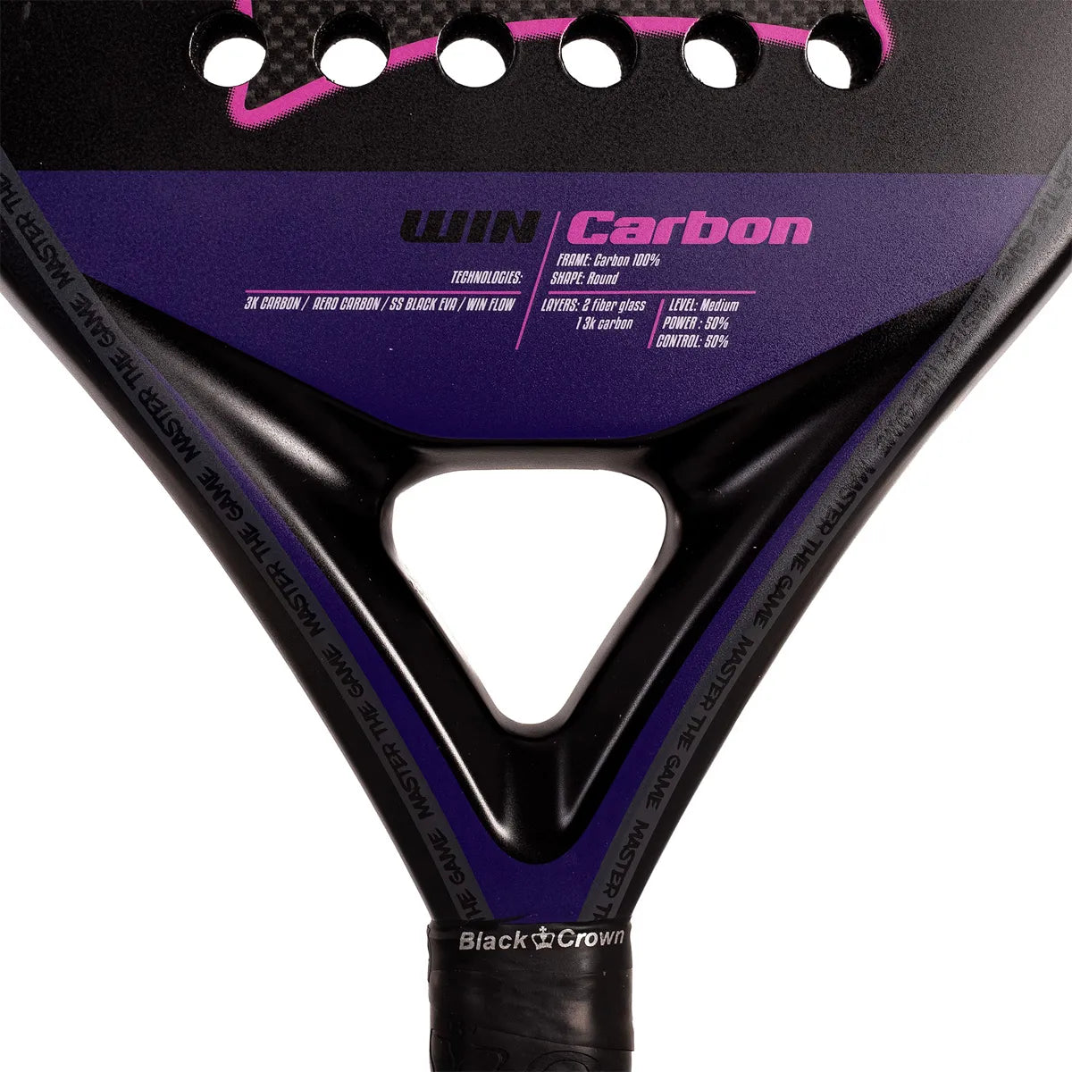 Padelracket Black Crown Win Carbon