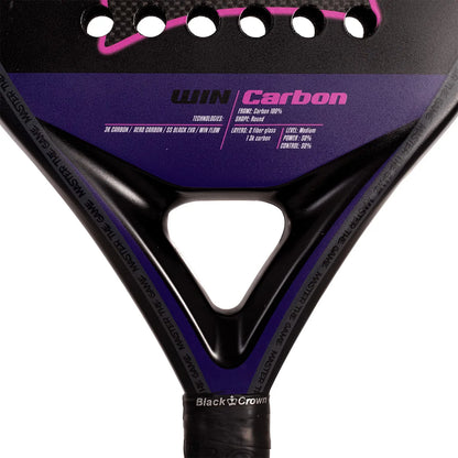 Padelracket Black Crown Win Carbon