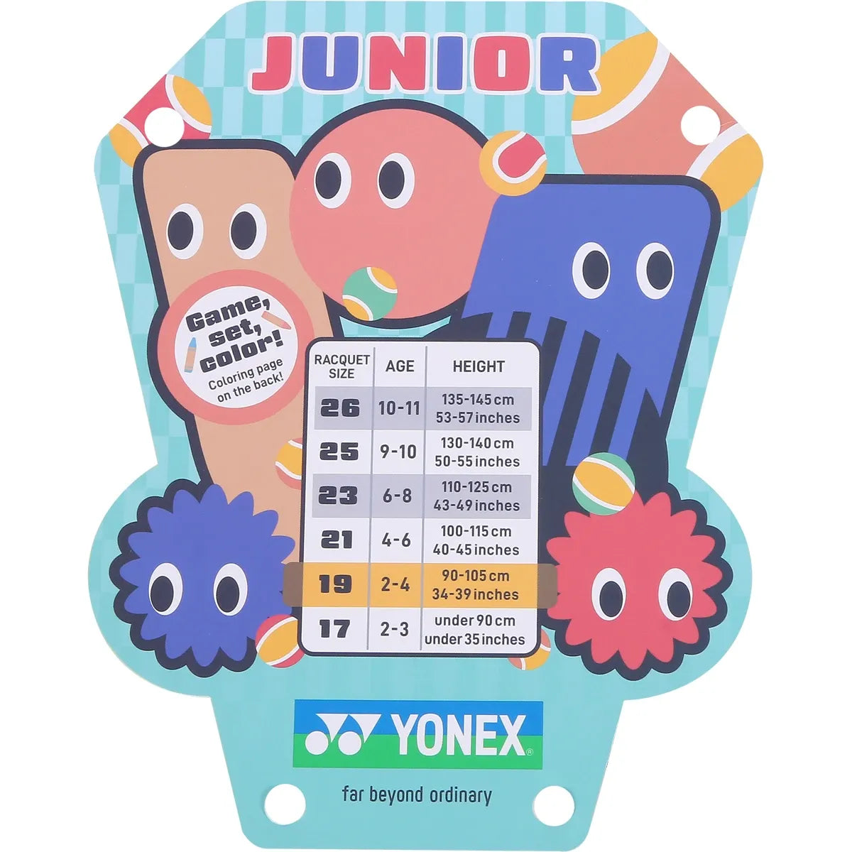 Yonex Junior 19 Coral Orange Racket