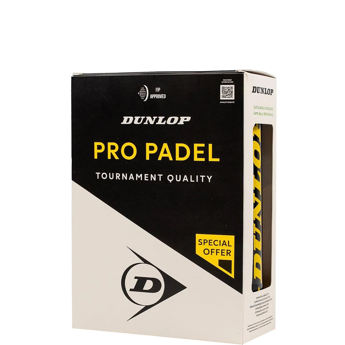 Bipack van 3 Dunlop Pro Padelballen