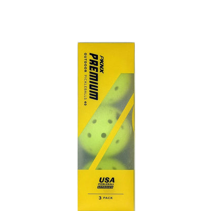 Set of 3 Pro Kennex Outdoor Premium Pickleball Balls (40 Holes)