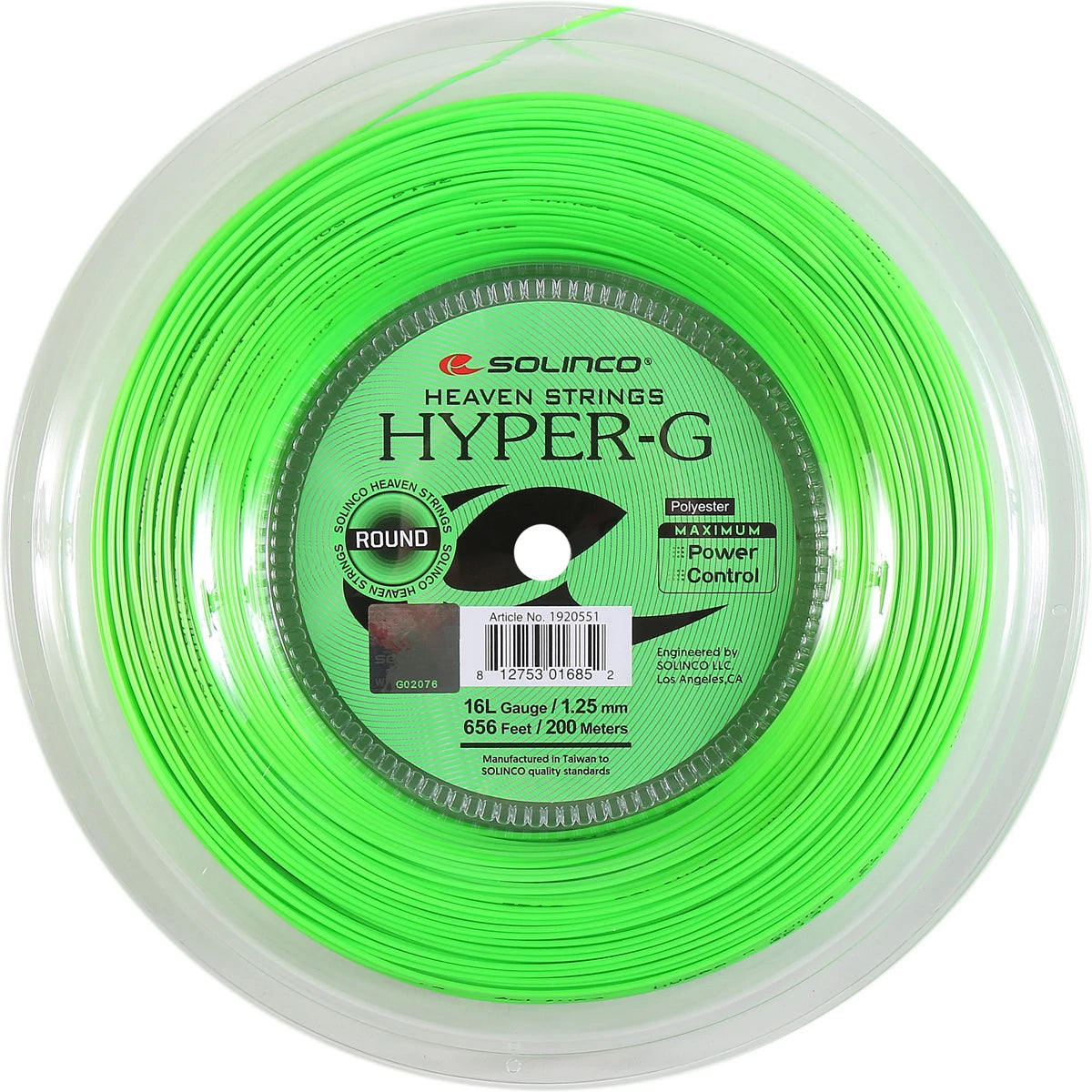 Solinco Hyper-G Round Reel (200 Metres)
