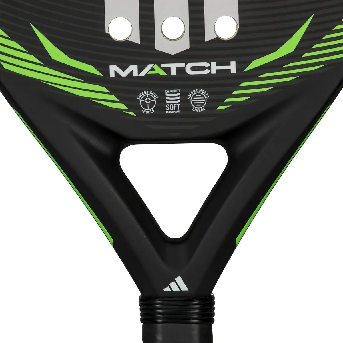 Padelracket adidas Match Black/Green 2026