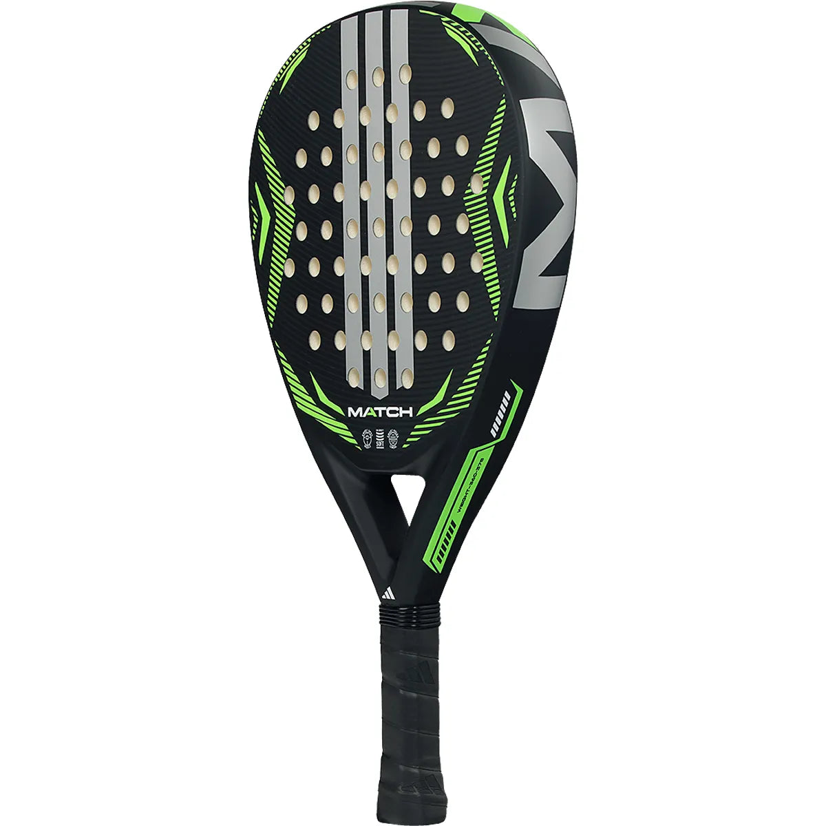 Padelracket adidas Match Black/Green 2026