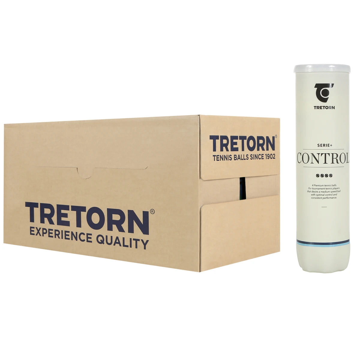 Cartons de 18 Tubes de 4 Balles Tretorn Serie+ Control