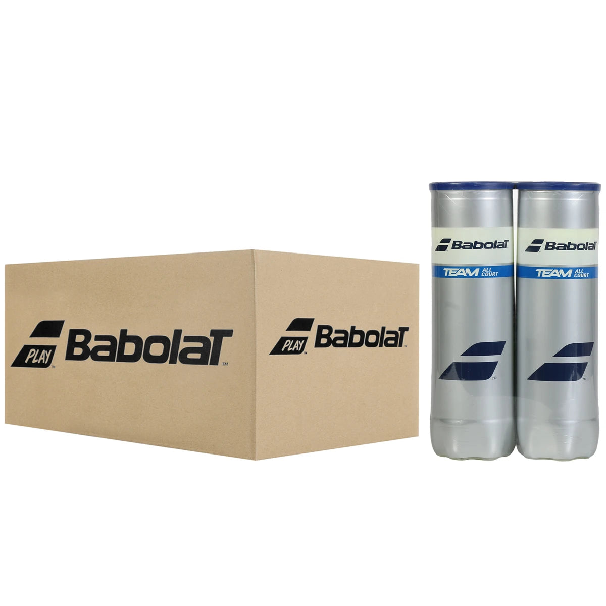Carton de 9 Bipacks de 4 Balles Babolat Team All Court